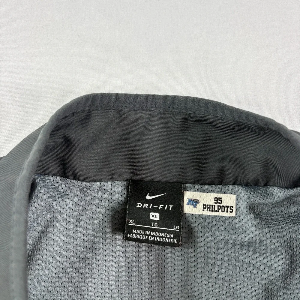 Middle Tennessee State Blue Raiders Nike Jacket Mens XL Gray Player Issued NCAA‎